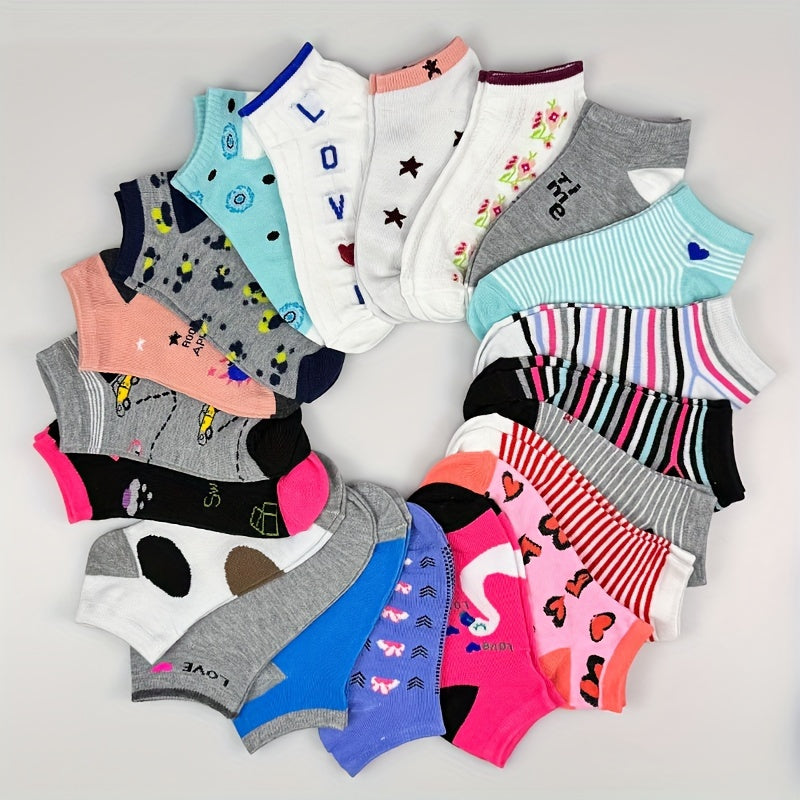 Women's Everyday Ankle Socks - 20-Pair Pack – See product label – view 5