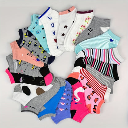 Women's Everyday Ankle Socks - 20-Pair Pack – See product label – view 5