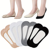 8 pairs of (mixed color) solid color boat socks