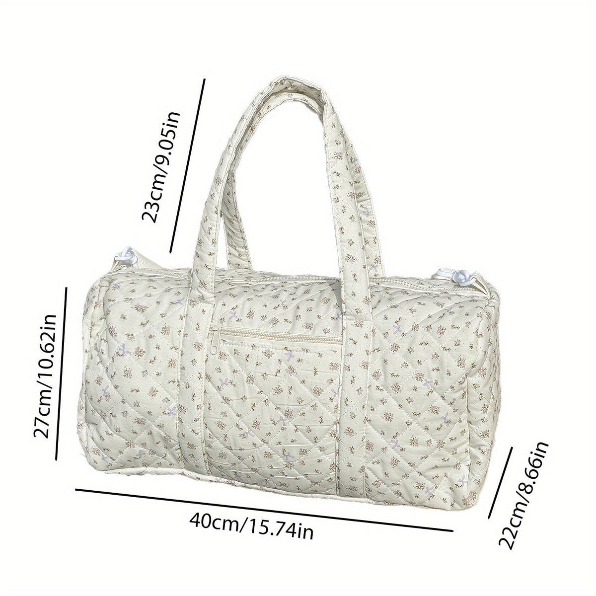 Women's Everyday Diaper Bag – Black / White – view 4