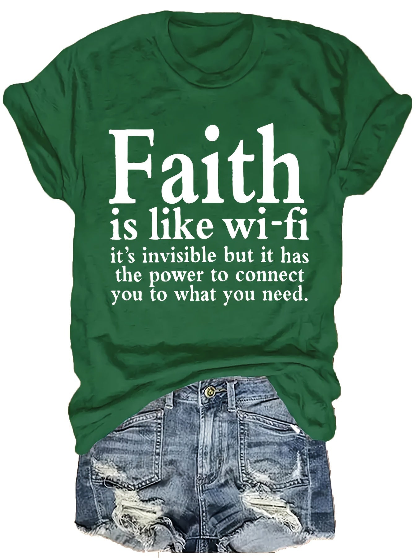 Women's Faith Graphic T-Shirt - Short Sleeve detail view