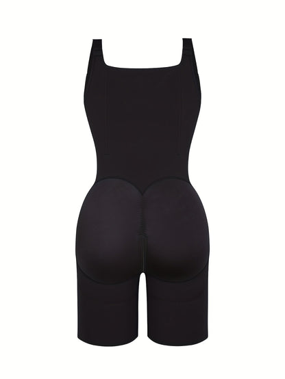 Women's Firm Control Shapewear Bodysuit - Solid Color Body Smoothing – view 6