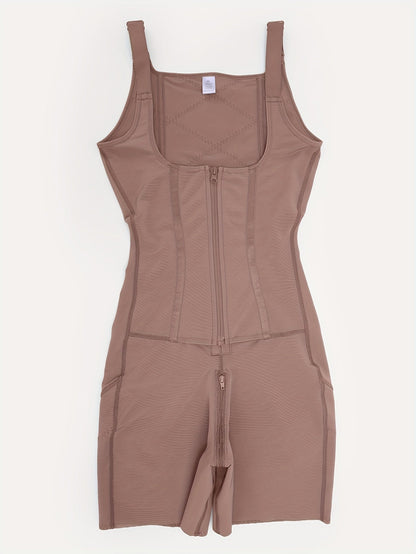 Women's Firm Control Shapewear Bodysuit - Solid Color Body Smoothing – view 7