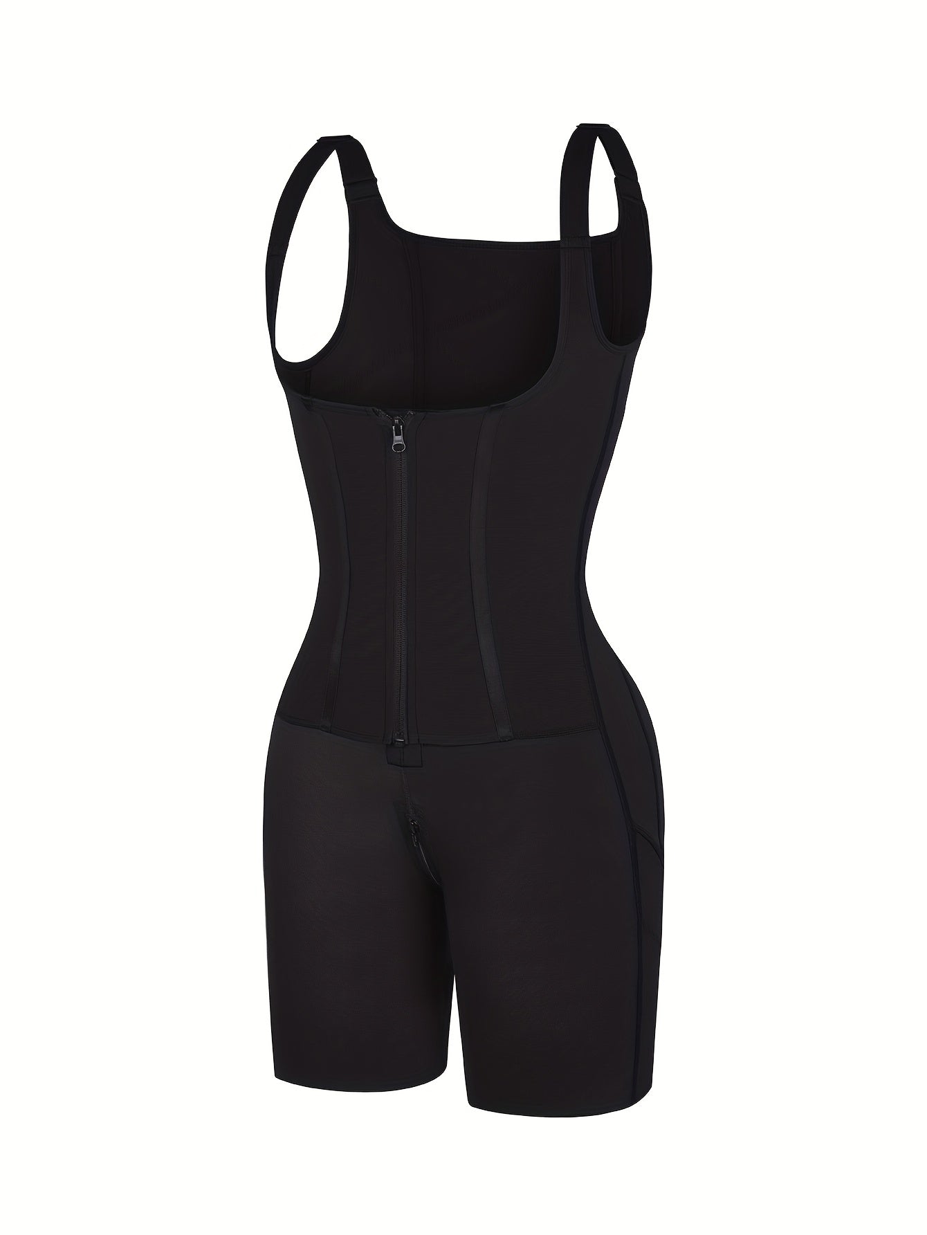 Women's Firm Control Shapewear Bodysuit - Solid Color Body Smoothing – view 10