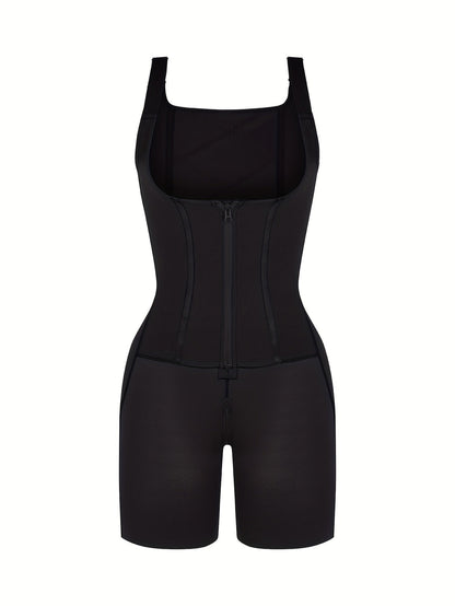Women's Firm Control Shapewear Bodysuit - Solid Color Body Smoothing – view 15