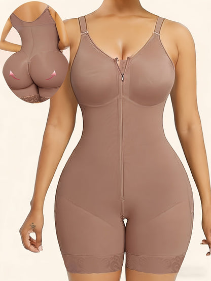 Women's Firm Control Shapewear Bodysuit - Zip Front Body Smoothing – view 2