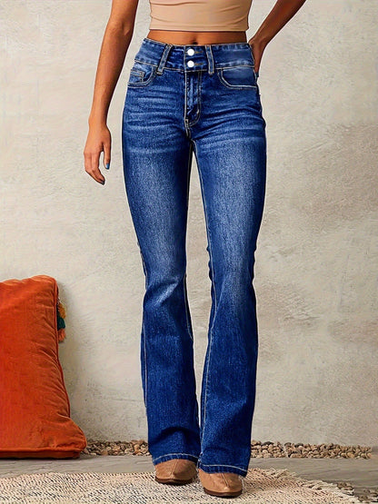 Women's Flare Jeans - Light Blue – Blue option – main product image