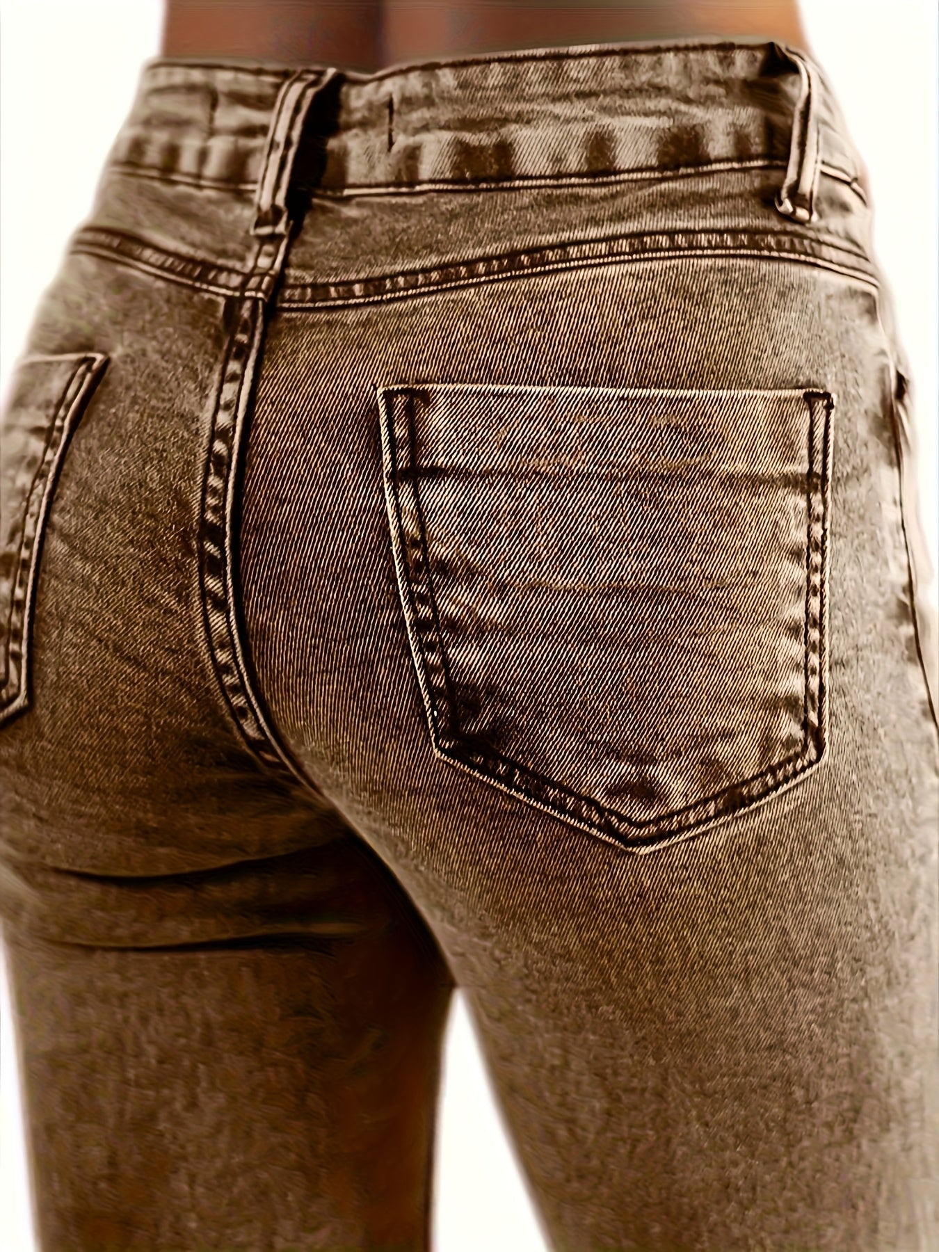 Women's Flare Pants – Brown / Purple detail view