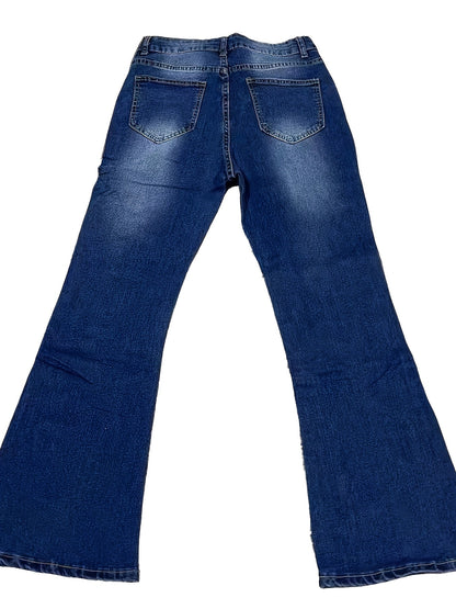 Women's Flare Pants - High Waist Flared Fit detail view