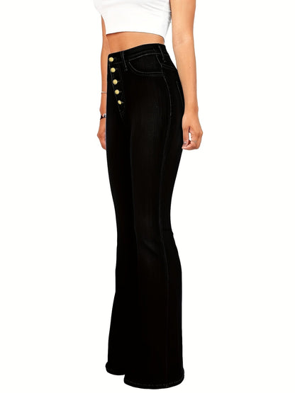 Women's Flare Pants - High Waist Flared Fit detail view