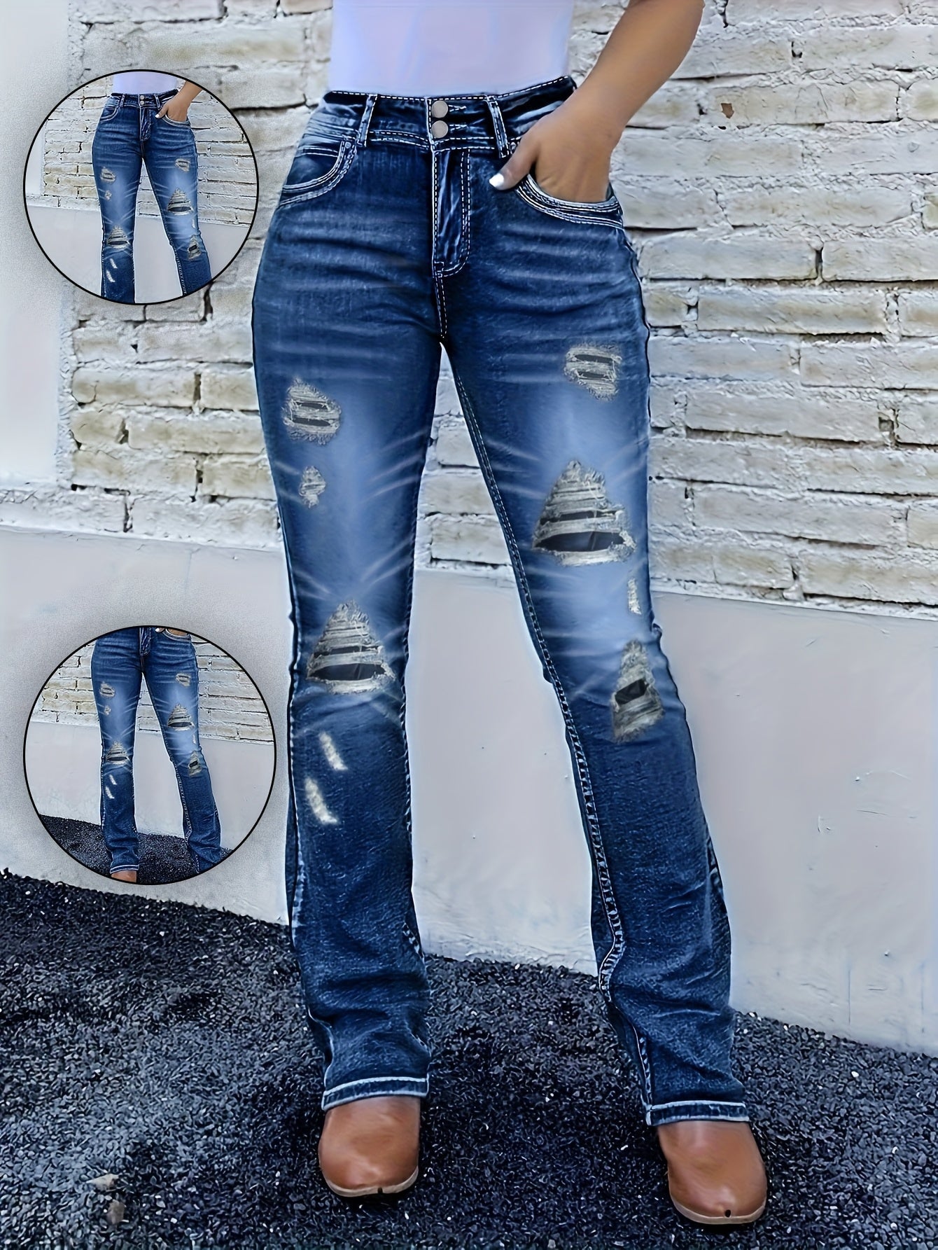 Women's Flare Pants – Mid Rise detail view