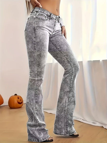 Women's Flare Pants - Stretch Flared leg 84 detail view