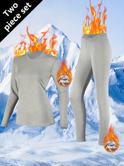 Women's Fleece-Lined Leggings - Stretch Comfort – Black detail view