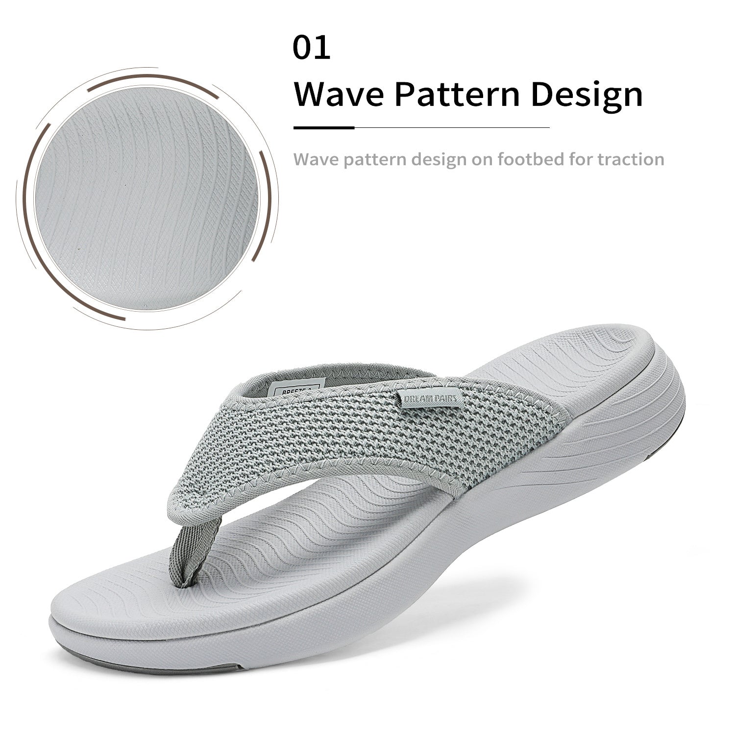Women's Flip Flops – Breathable Cushioned for Summer & Beach – view 2