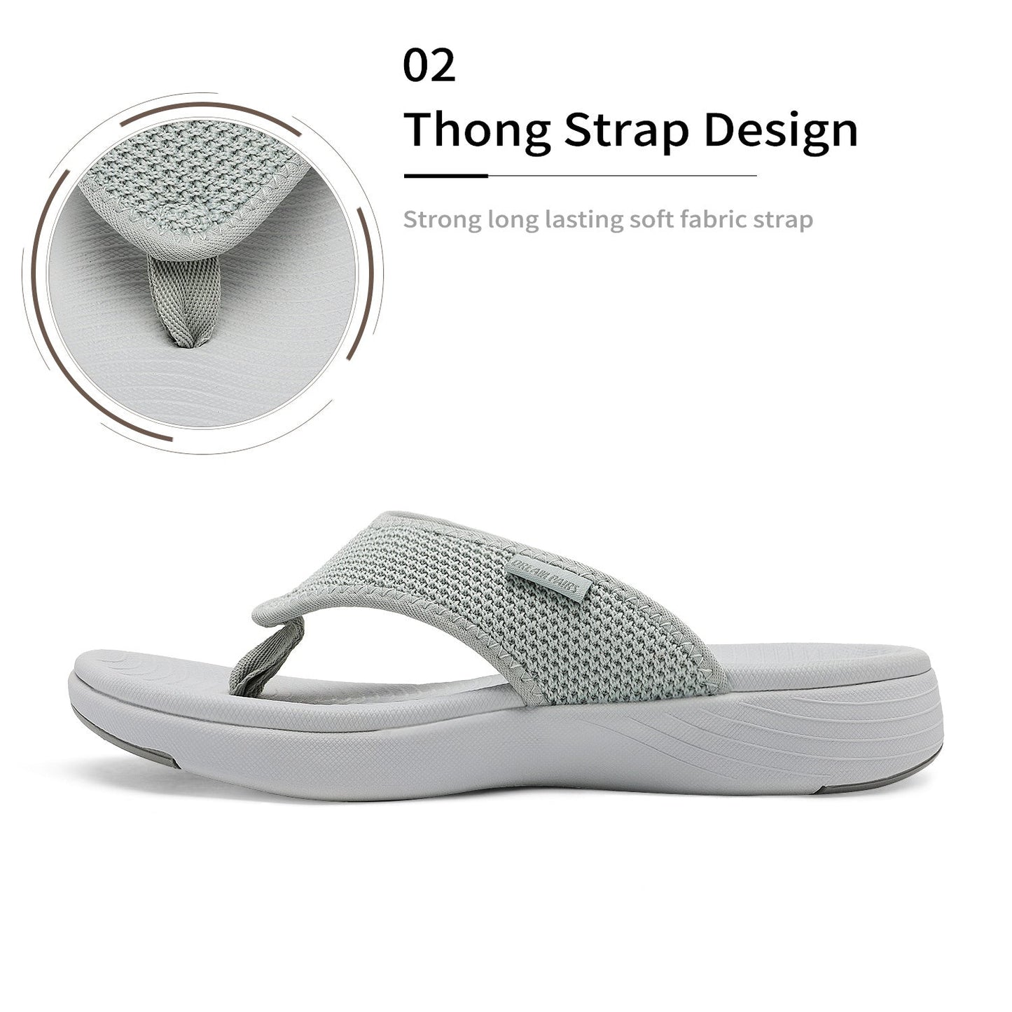 Women's Flip Flops – Breathable Cushioned for Summer & Beach – view 3