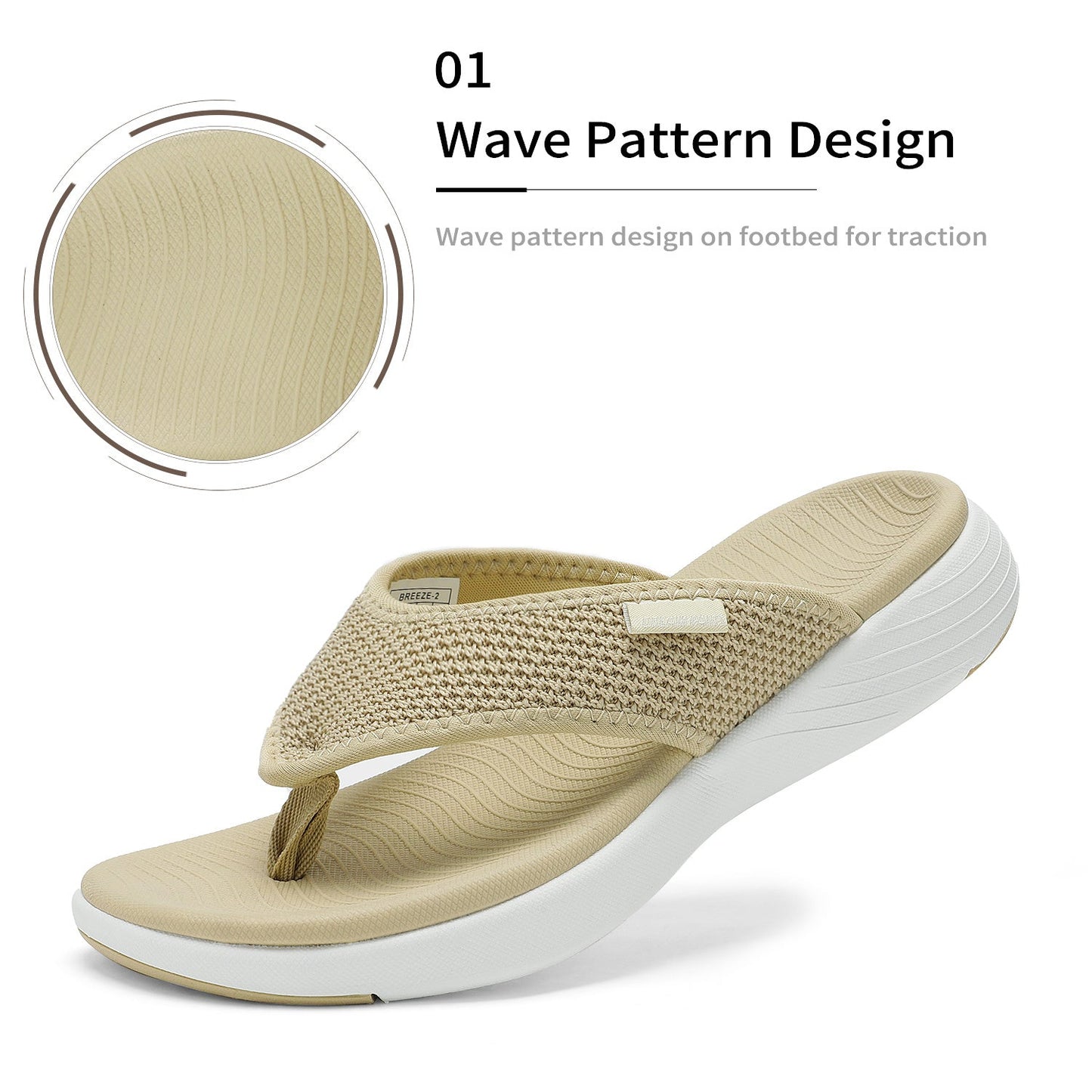 Women's Flip Flops – Breathable Cushioned for Summer & Beach – view 7