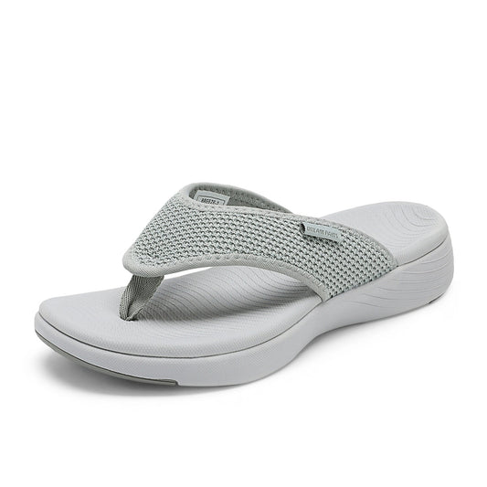 Women's Flip Flops – Breathable Cushioned for Summer & Beach – GREY option – main product image