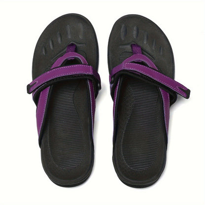 Women's Flip Flops – Comfort Fit for Everyday Wear – Black / Grey – view 4