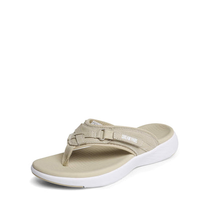 Women's Flip Flops – Cushioned Comfort Lightweight for Beach & Water – Beige option – main product image