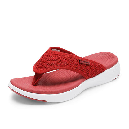 Women's Flip Flops – Cushioned Comfort Lightweight for Everyday Wear – Beige – Beige option – view 19