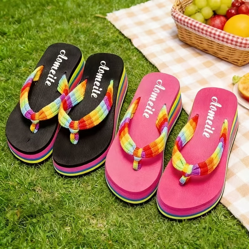Women's Flip Flops – Platform Sole for Beach & Water – main product image
