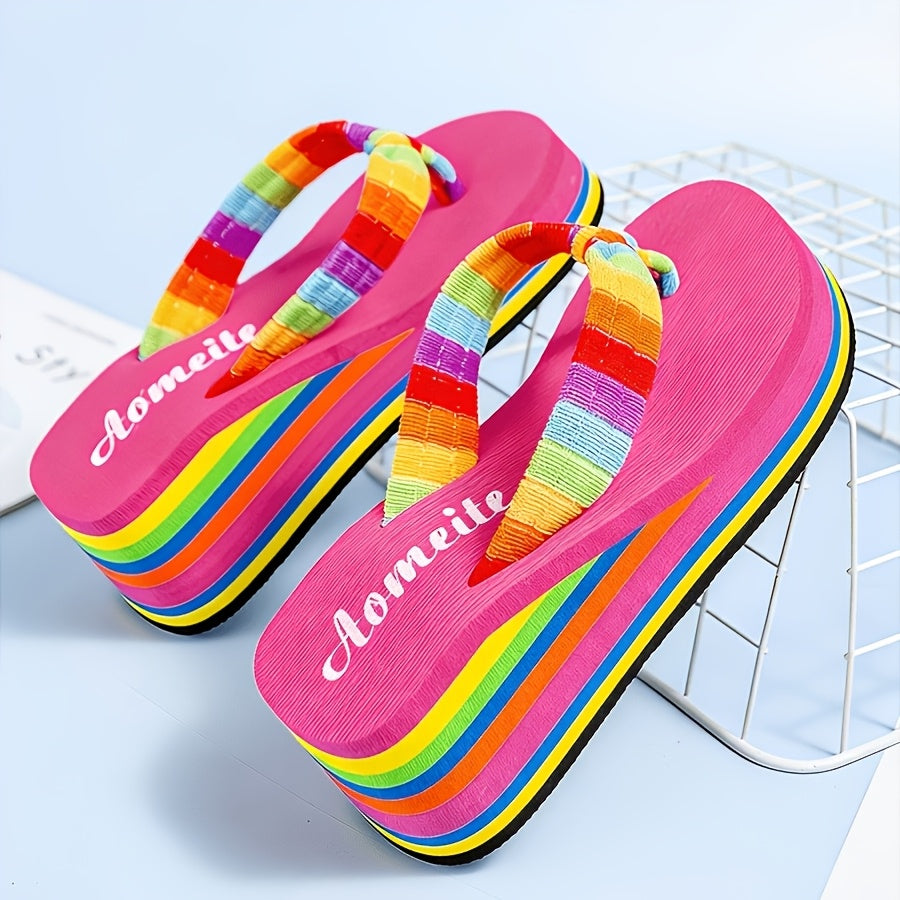 Women's Flip Flops – Platform Sole for Beach & Water – view 2
