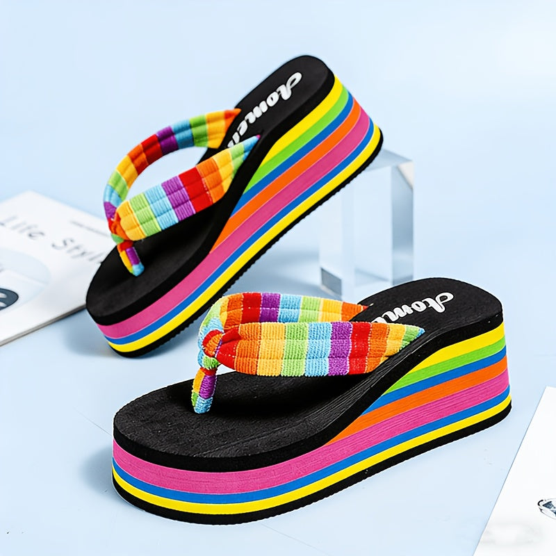 Women's Flip Flops – Platform Sole for Beach & Water – view 4