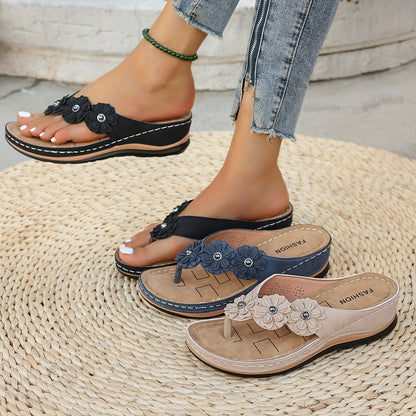 Women's Flip Flops - Slip-On Platform Sole for Everyday Wear – view 4