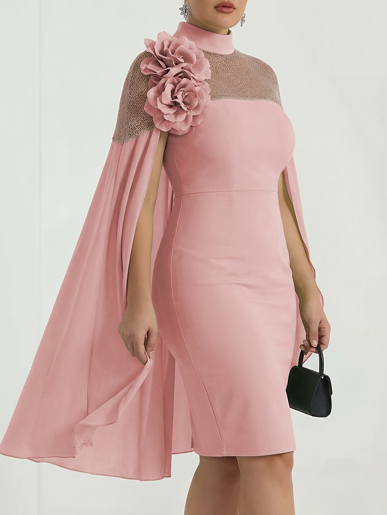 Women's Floral Bodycon Dress detail view