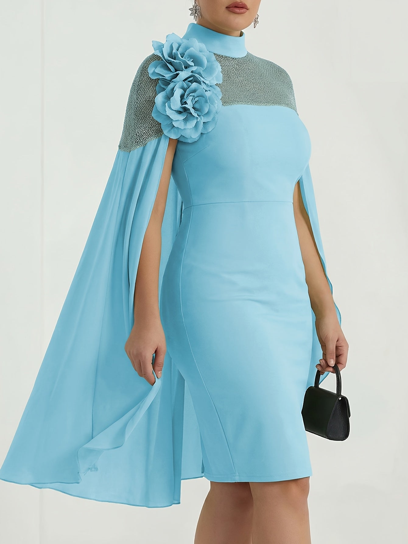 Women's Floral Bodycon Dress detail view
