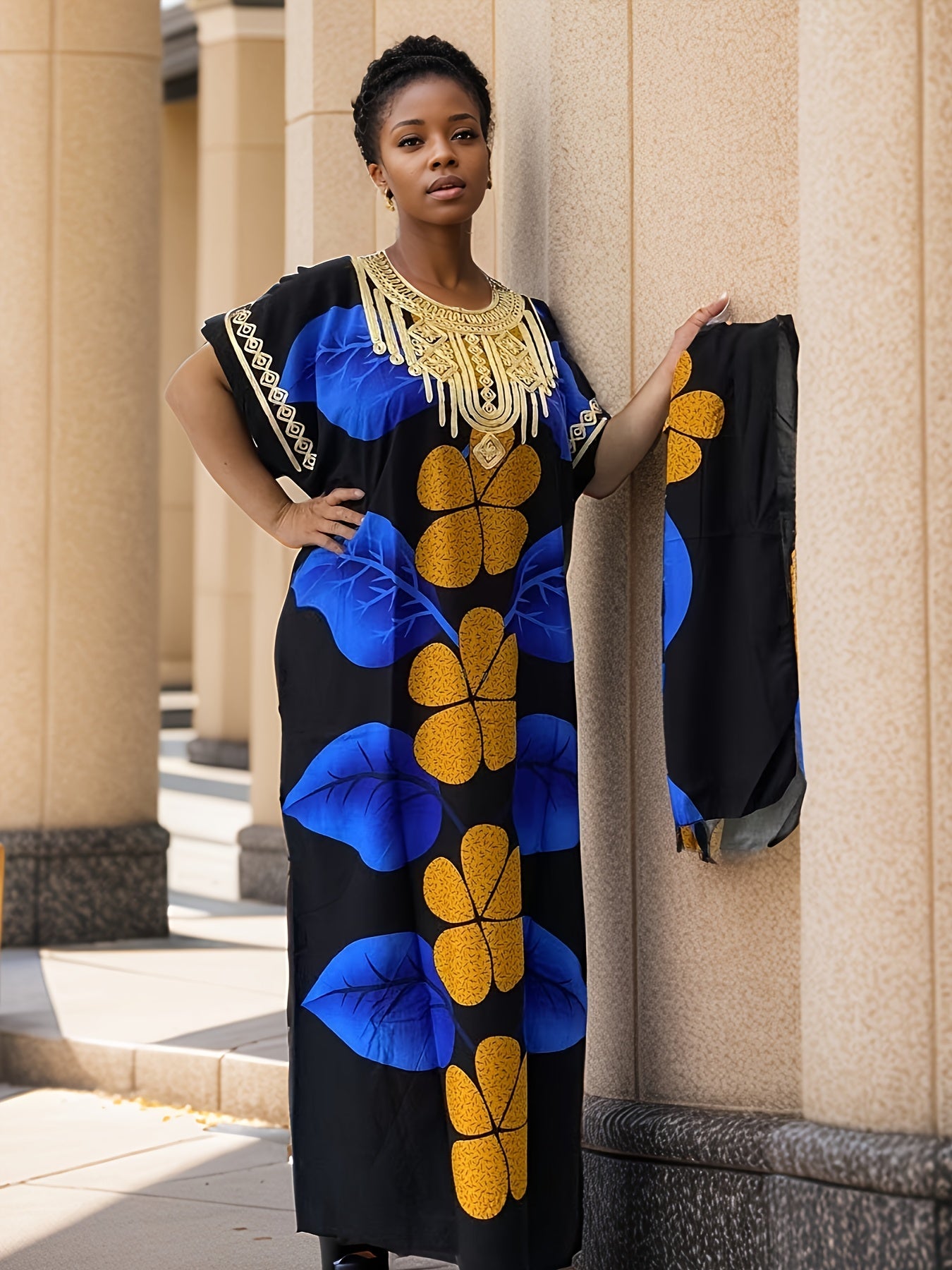 Women's Floral Evening Dress - Event Style – view 2