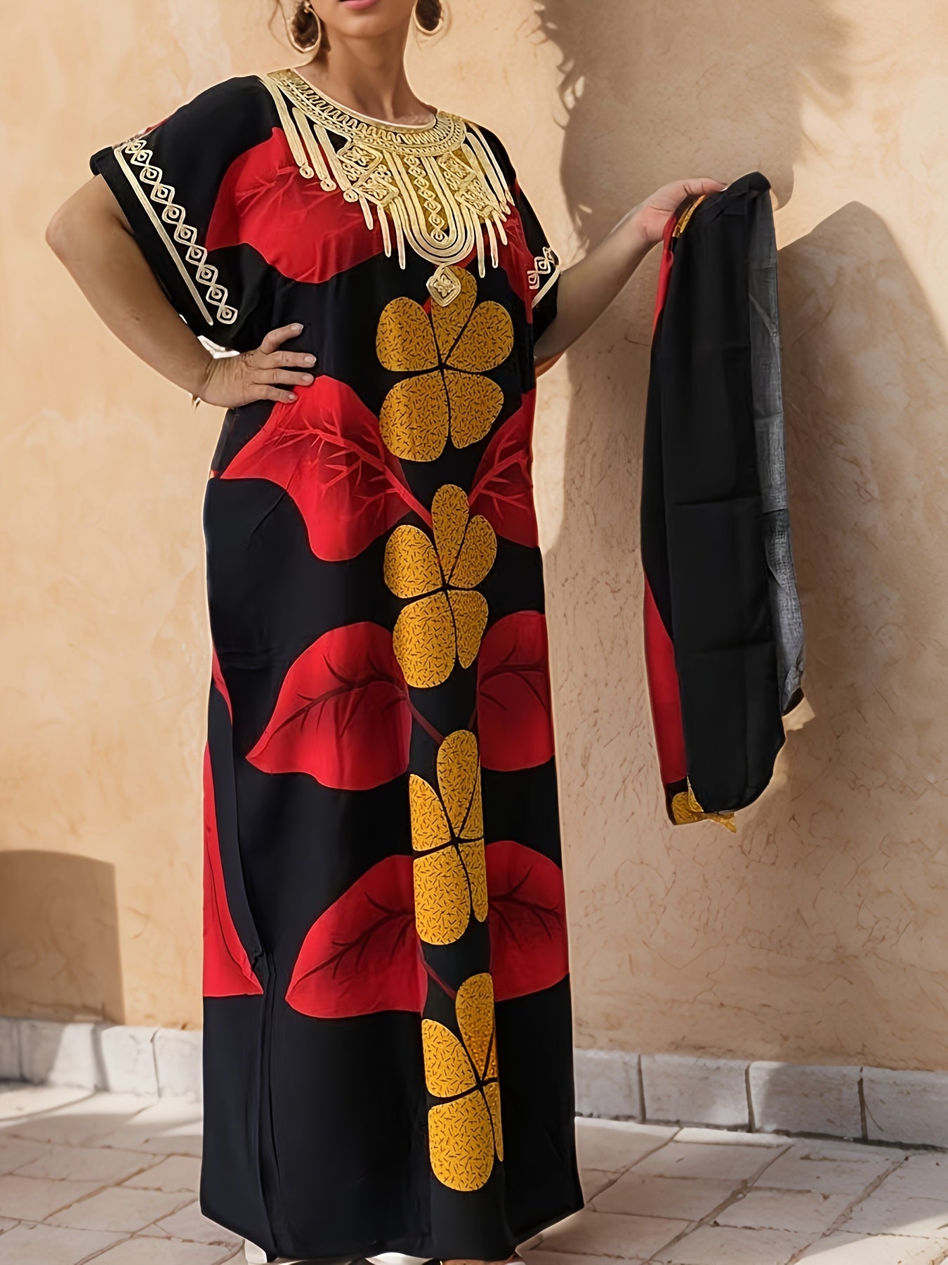 Women's Floral Evening Dress - Event Style – view 6