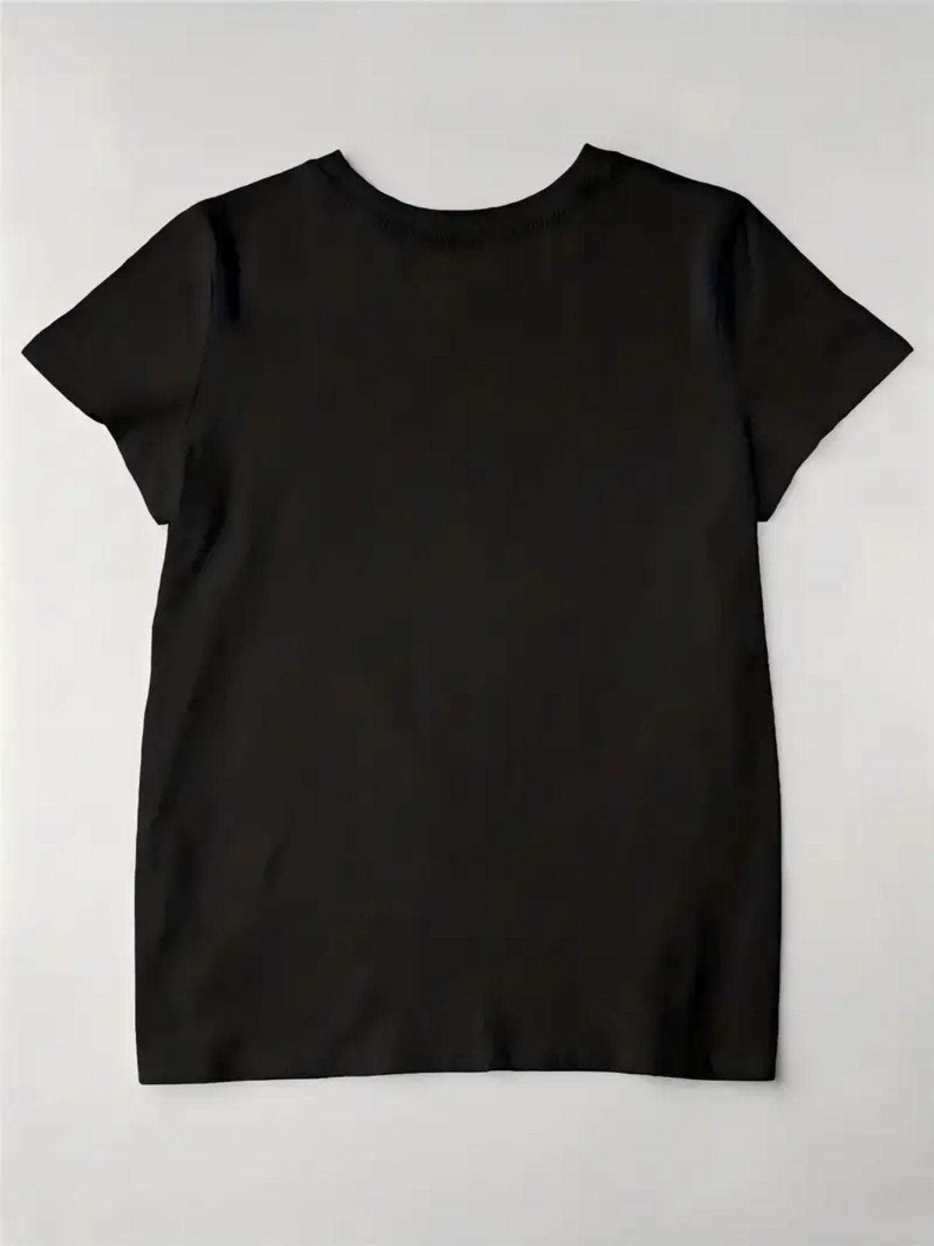 Women's Floral Graphic T-Shirt - Round Neck Short Sleeve – Sizes 0XL–5XL detail view