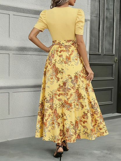 Women's Floral Maxi Casual Dress detail view