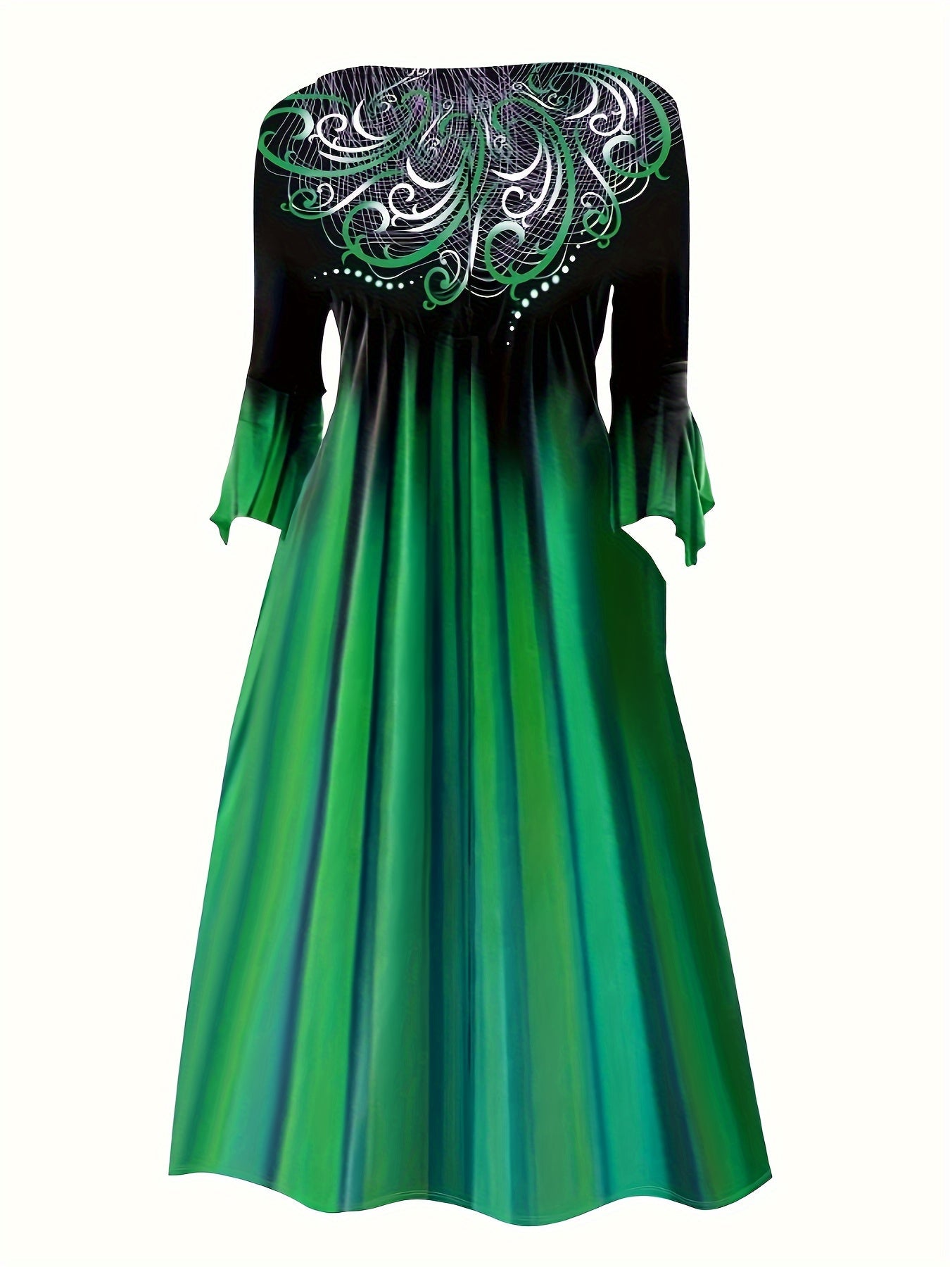 Women's Floral Midi Casual Dress detail view