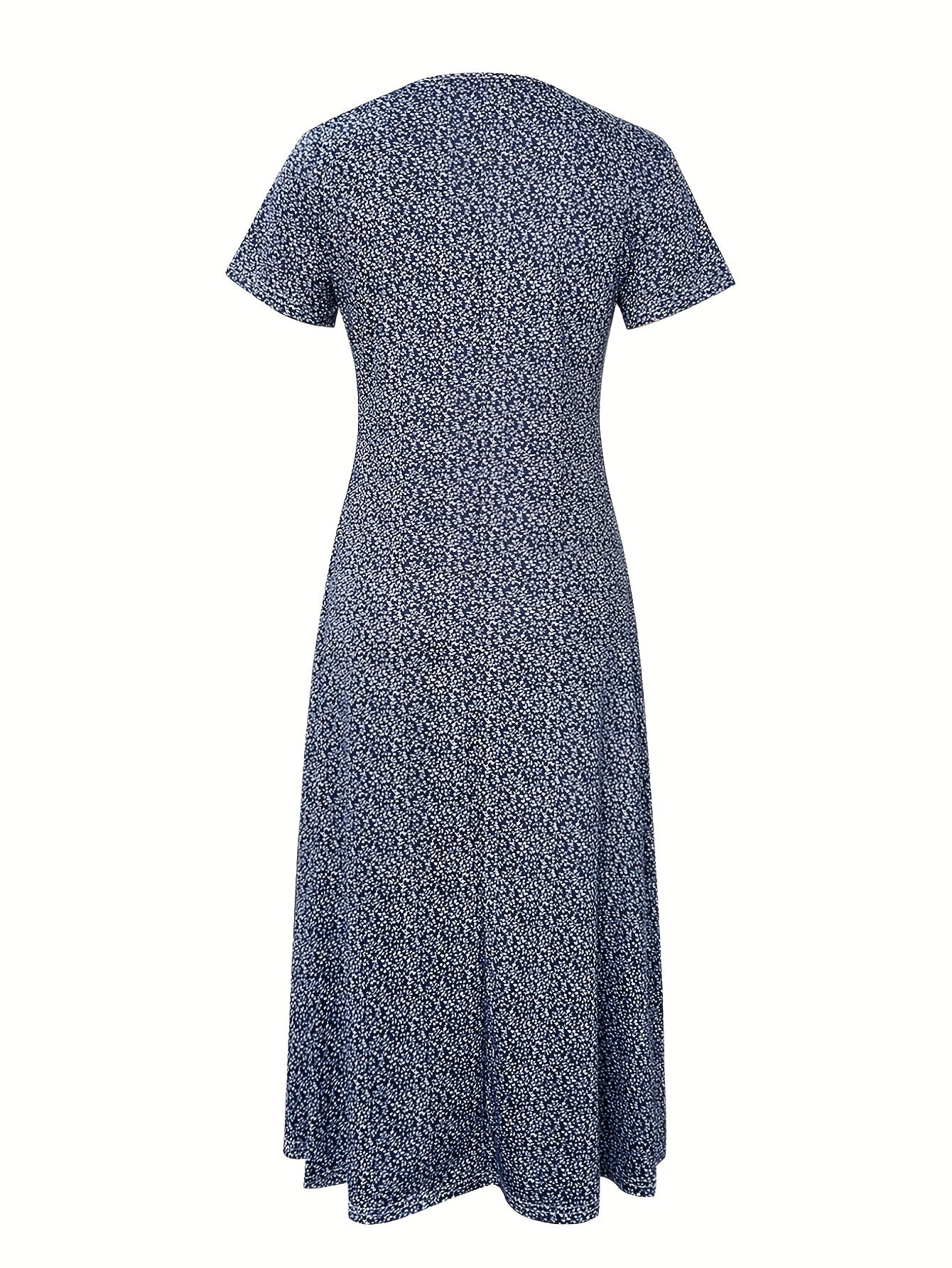Women's Floral V-Neck Maxi Vacation Dress detail view