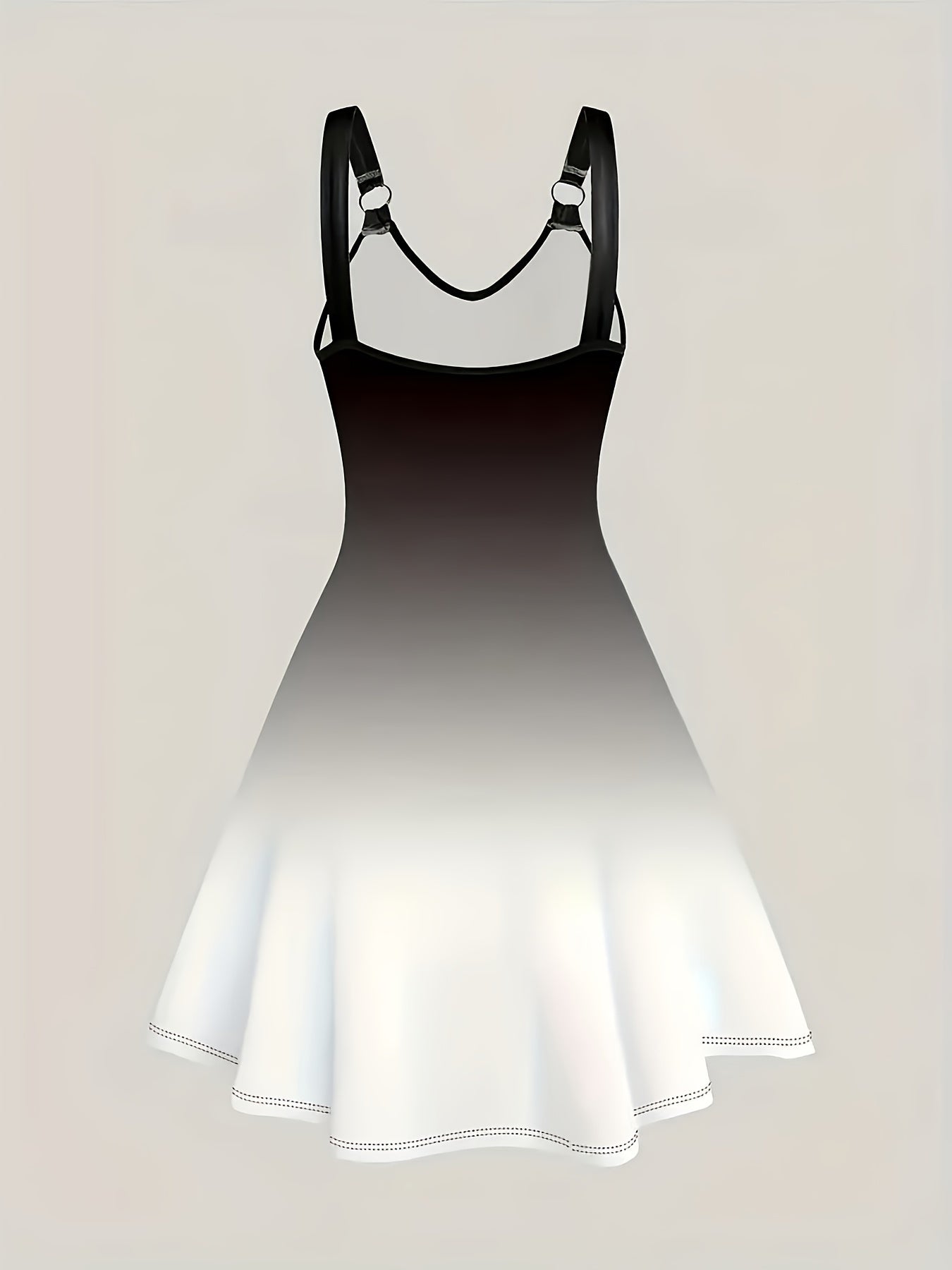 Women's Floral V-Neck Midi Casual Dress - Sleeveless detail view