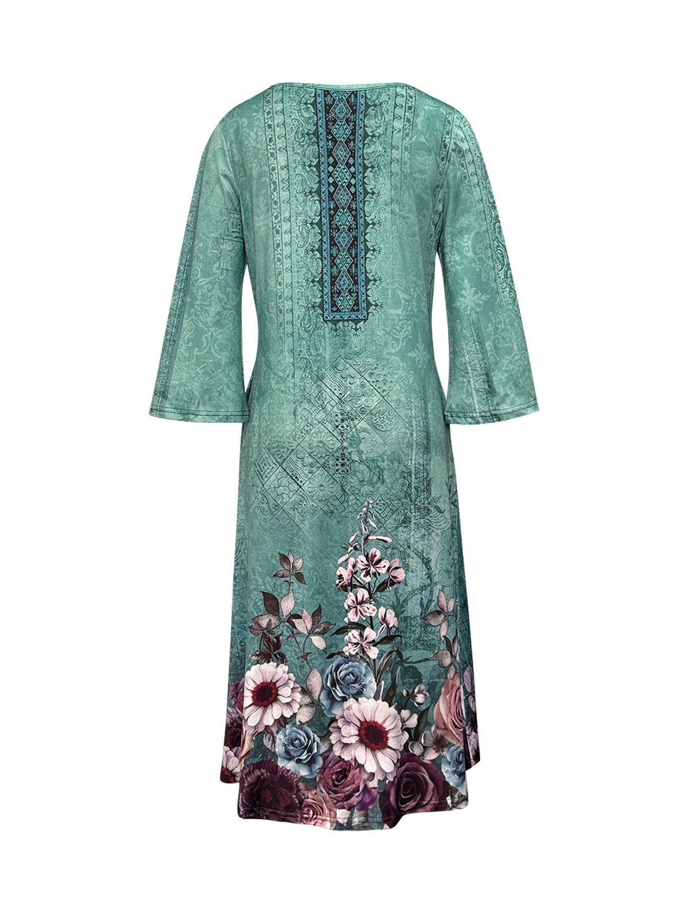 Women's Floral Vest Dress – Sleeveless Beach Style detail view