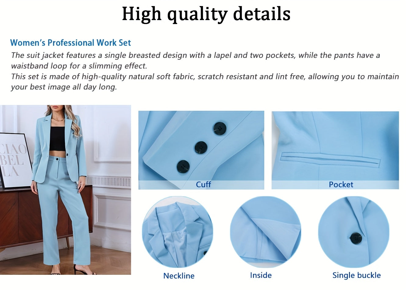 Women's Four-Piece Outfit Set - Matching Business Matching Look detail view