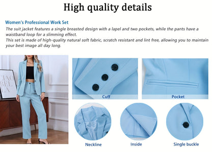 Women's Four-Piece Outfit Set - Matching Business Matching Look detail view