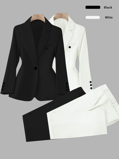 Women's Four-Piece Outfit Set - Matching Business Matching Look – Pink option – view 6