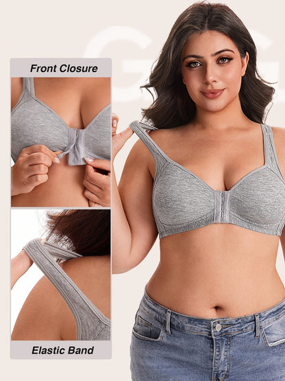 Women's Front-Closure Sports Bra - 5-Pack Padded, High Support – view 11