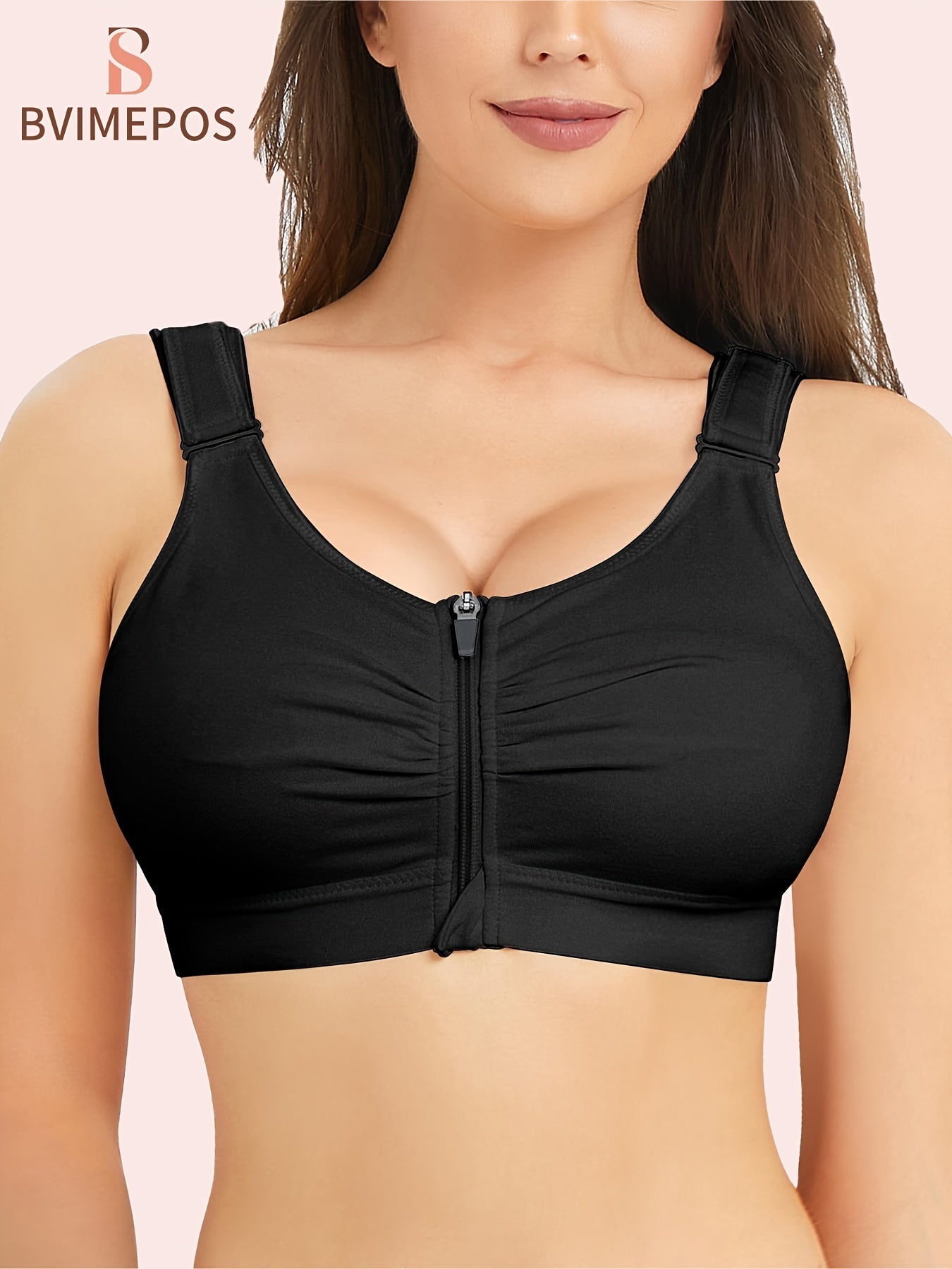 Women's Front-Closure Sports Bra - Everyday Support detail view