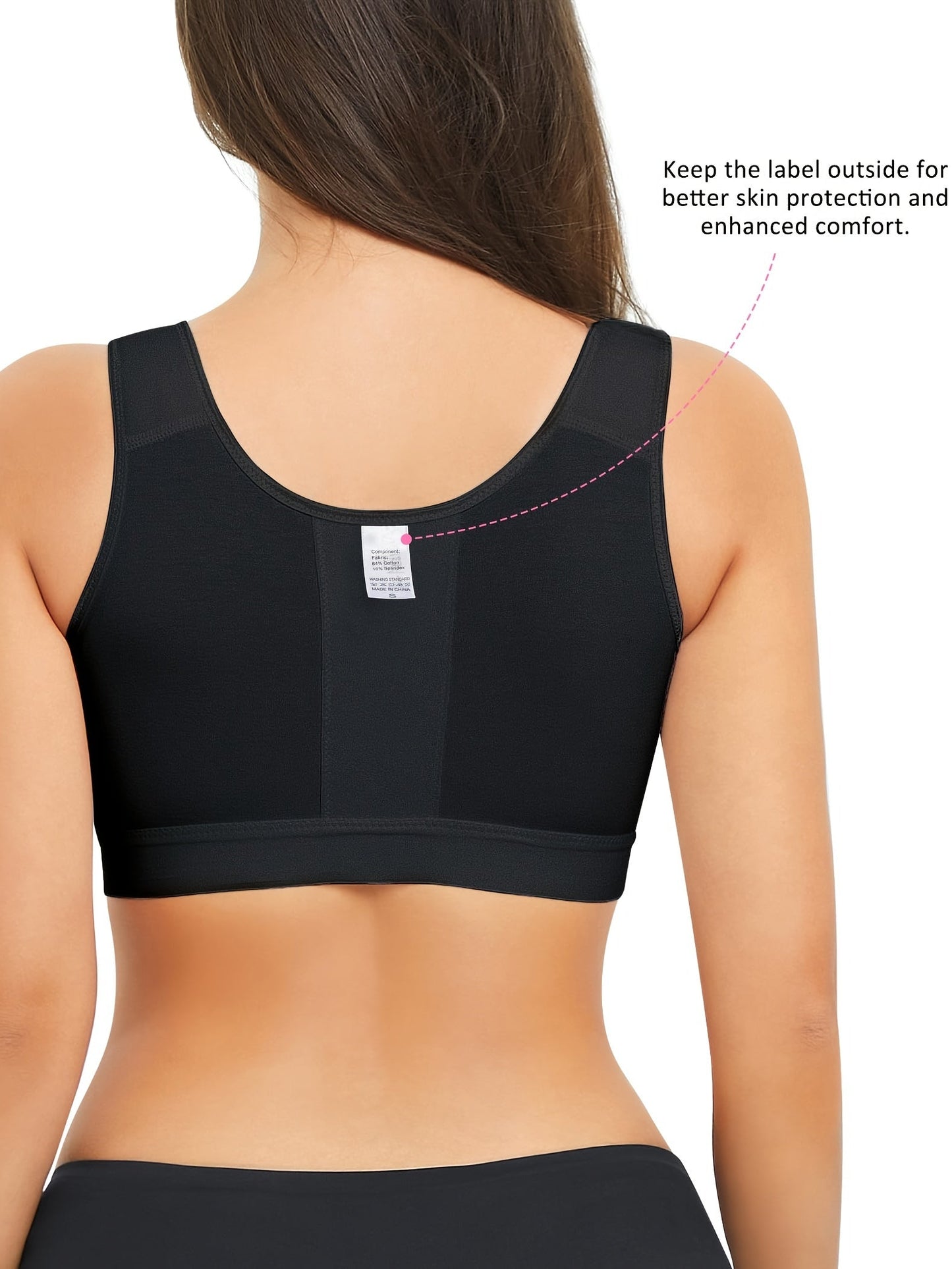 Women's Front-Closure Sports Bra - Everyday Support detail view