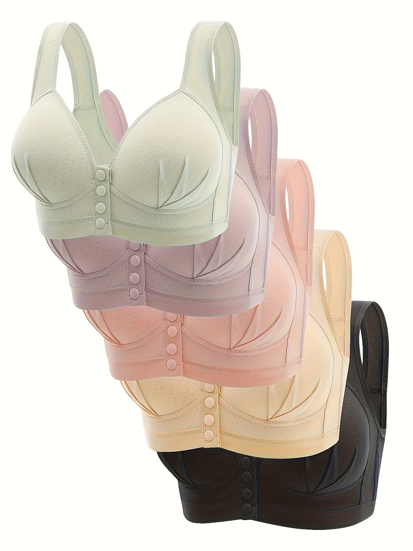 Women's Front-Closure Wireless Bra - 5-Pack Seamless, Wireless – main product image