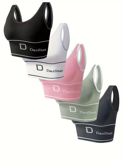 Women's Full-Coverage Sports Bra - 5-Pack Everyday Support detail view