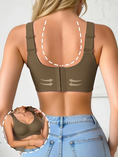 Women's Full-Coverage Sports Bra - 6-Pack Removable Pads, Everyday Support detail view