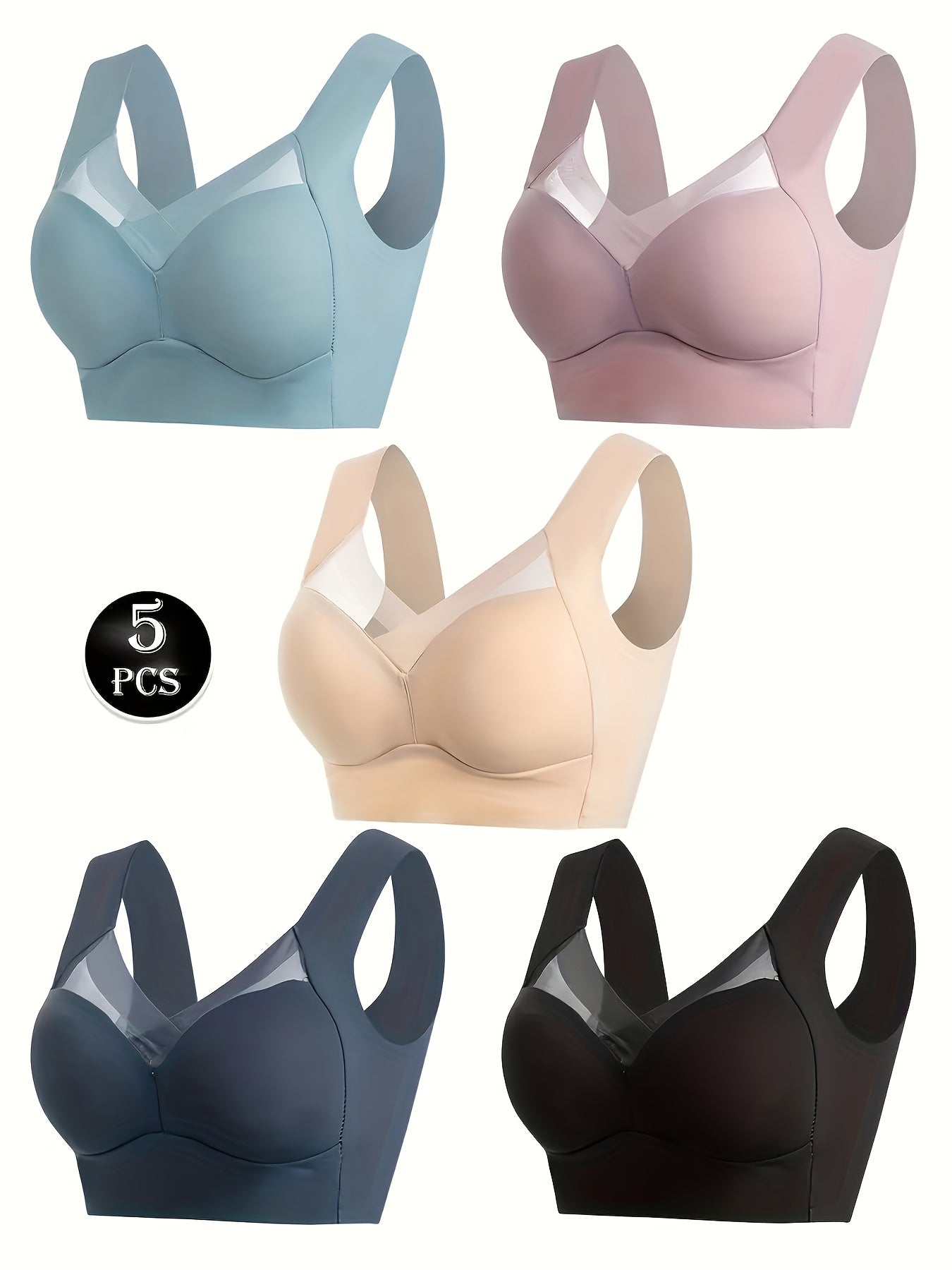 Women's Full-Coverage Sports Bra - Fixed Padding, Medium Support – main product image