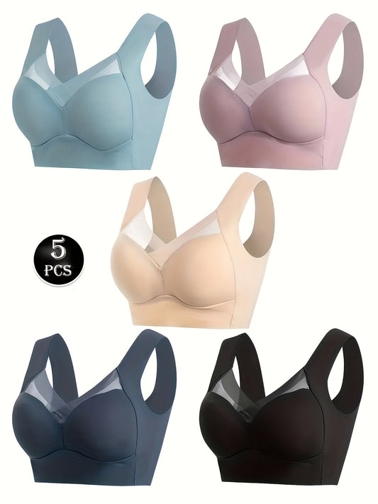 Women's Full-Coverage Sports Bra - Fixed Padding, Medium Support – main product image
