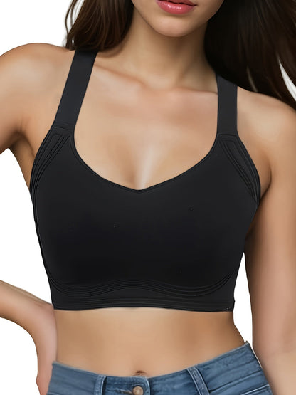 Women's Full-Coverage Sports Bra - Seamless, Wireless – view 8